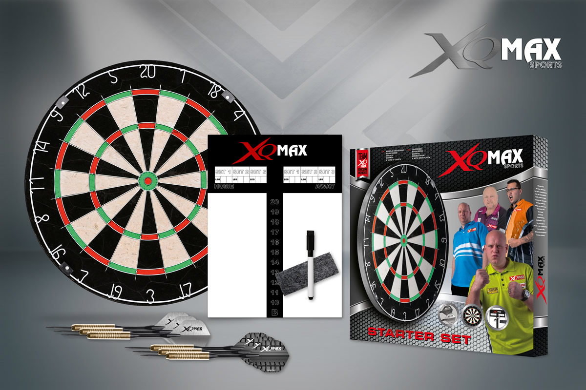 Xq Max Dart Starter Set - 18 Bristle Board | inkl. 6x Darts in Hamburg